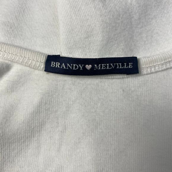 Brandy Melville Skylar Poppy Embroidered Cropped Tank Womens Multicolor - Picture 2 of 7